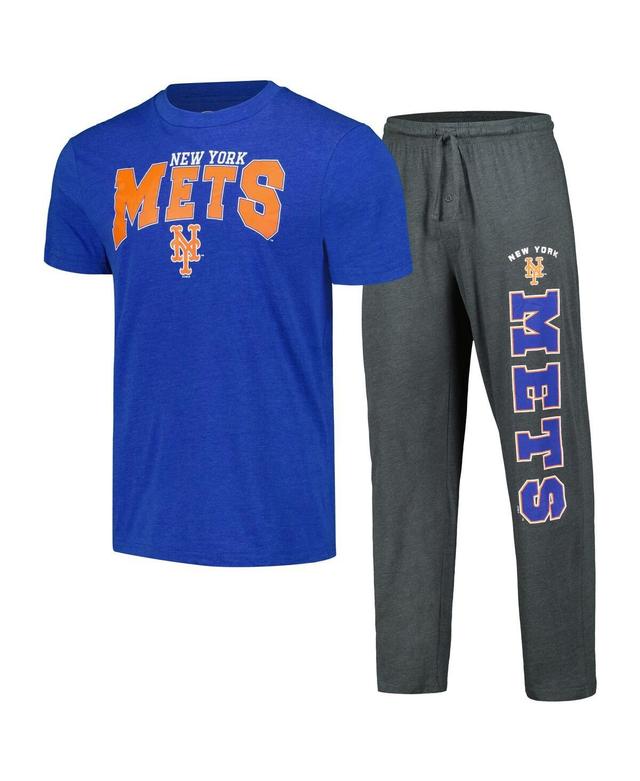 Mens Concepts Sport Charcoal New York Mets Meter T-shirt and Pants Sleep Set - Charcoal Product Image