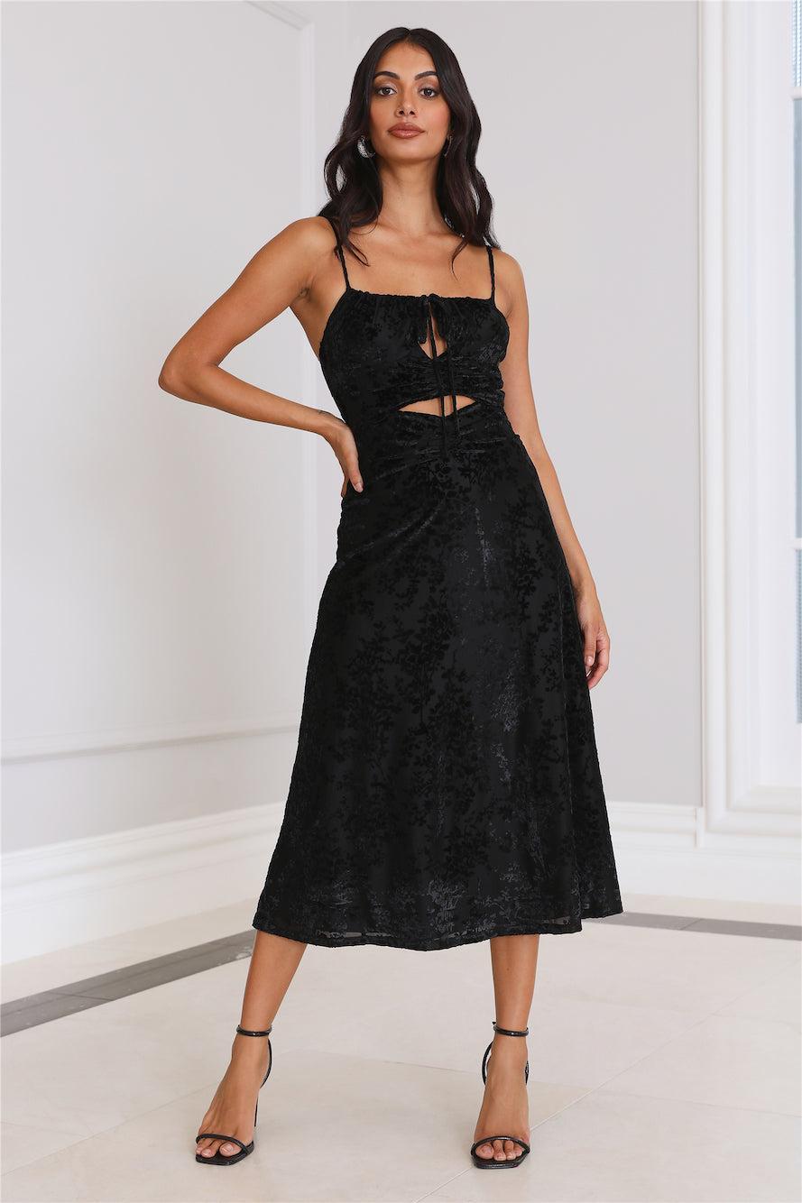 It's Giving Attitude Midi Dress Black product image