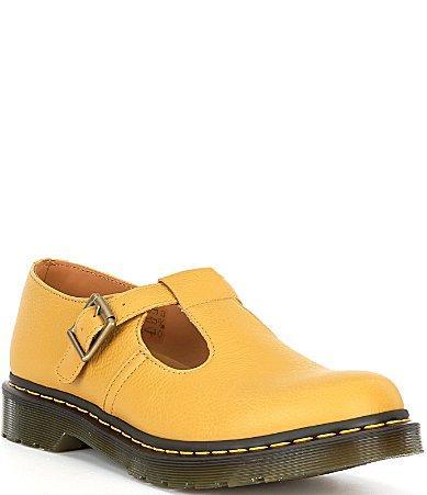 Dr. Martens Womens Polley Leather Platform Mary Jane Oxfords Product Image