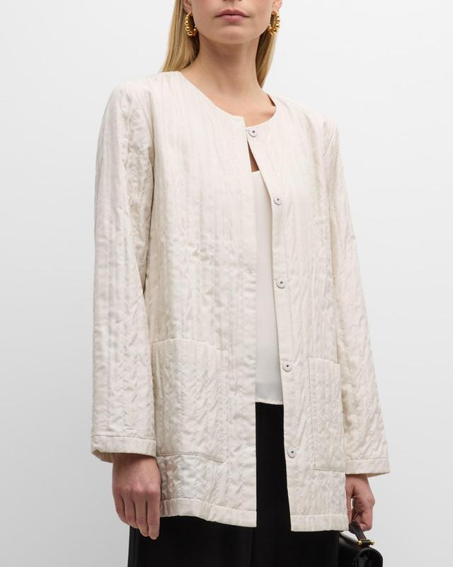 Eileen Fisher Silk Quilted Jacket Product Image