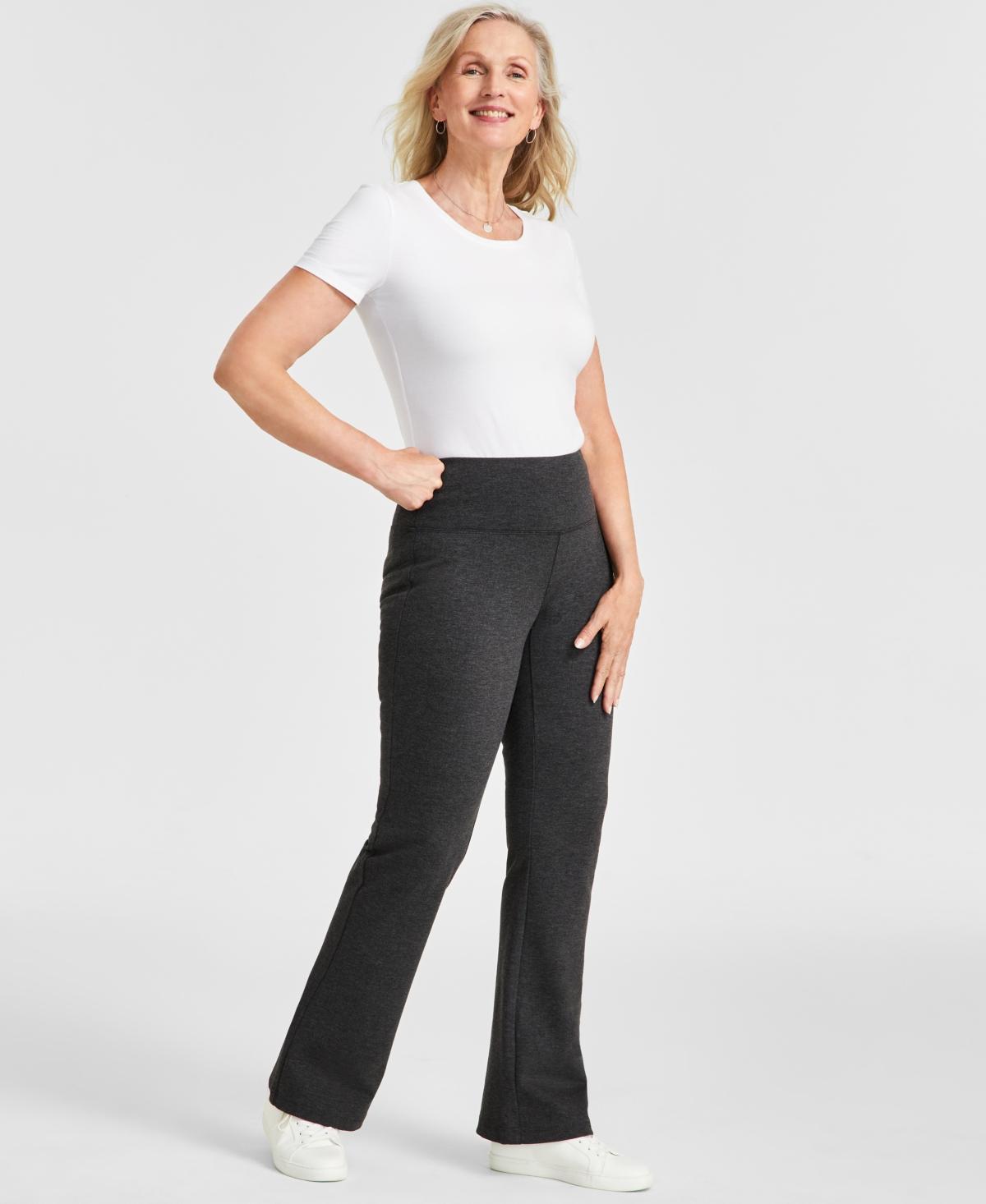 Style & Co Petite High-Rise Pull-On Bootcut Ponte Pants, Created for Macys Product Image