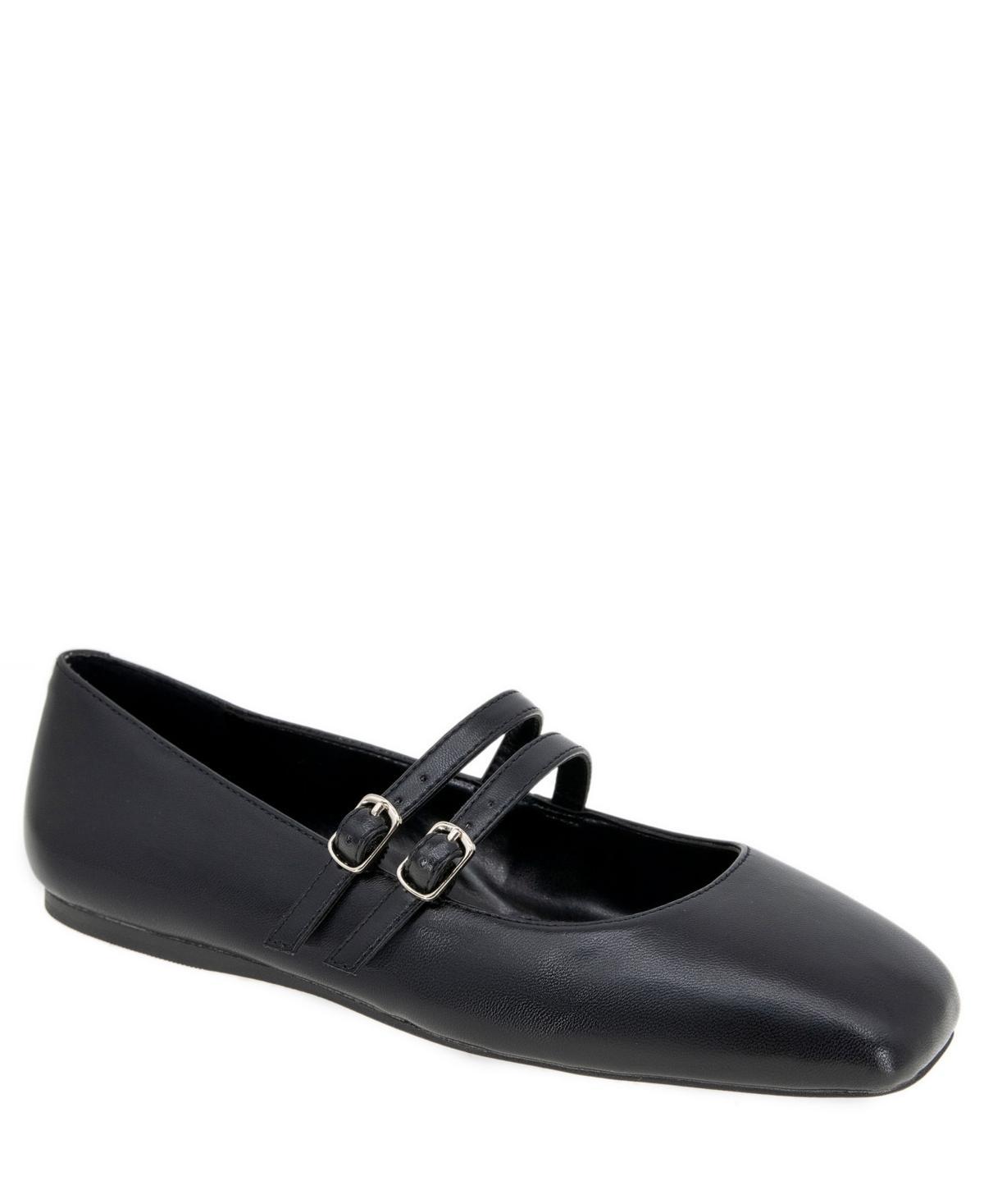 BCBGeneration Womens Harisa Slip-On Buckle Square Toe Mary Jane Ballet Flats product image