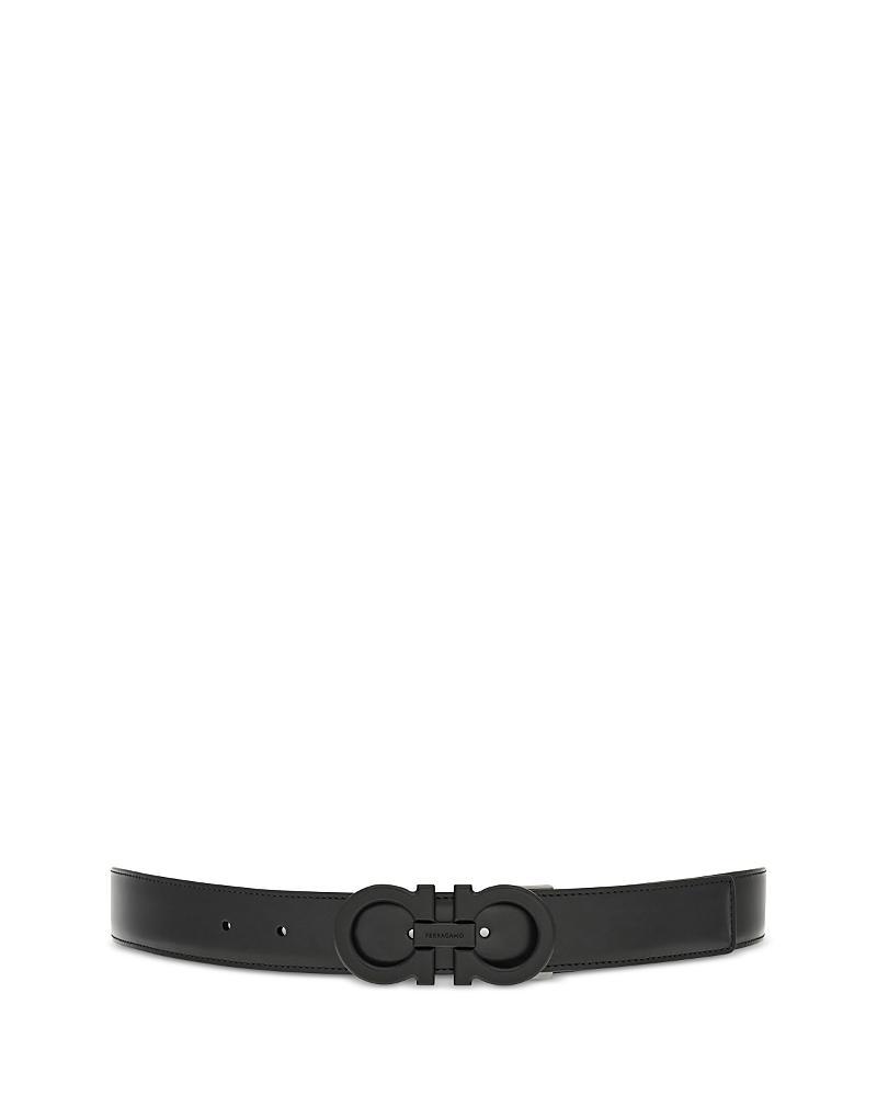 Ferragamo Mens Double Gancini Reversible Leather Belt Product Image