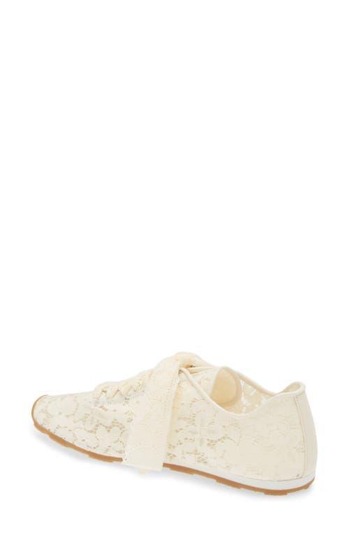 JEFFREY CAMPBELL Wing Lace Sneaker In Cream Combo Product Image