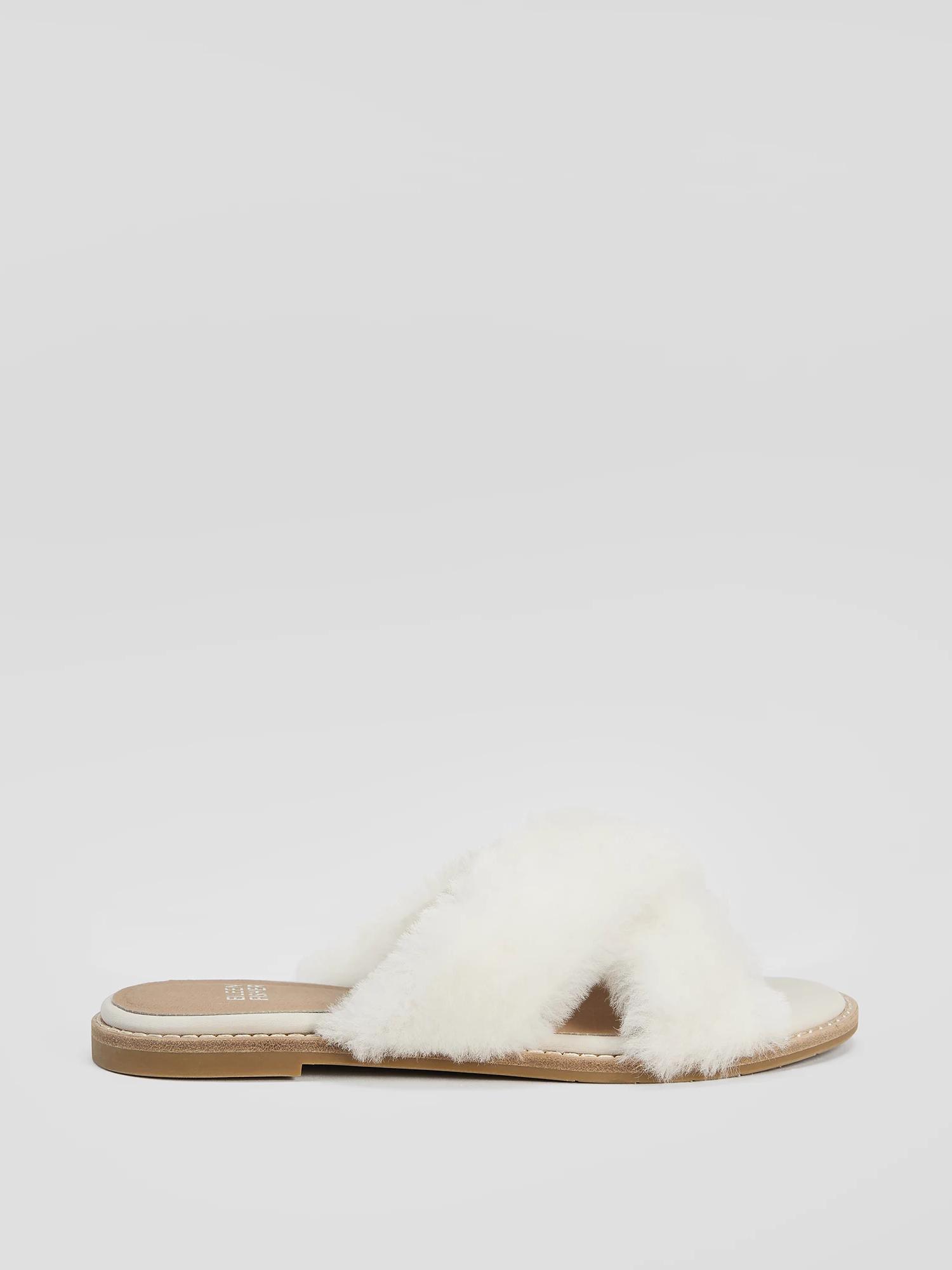 EILEEN FISHER Cross Shearling Slipperfemale Product Image