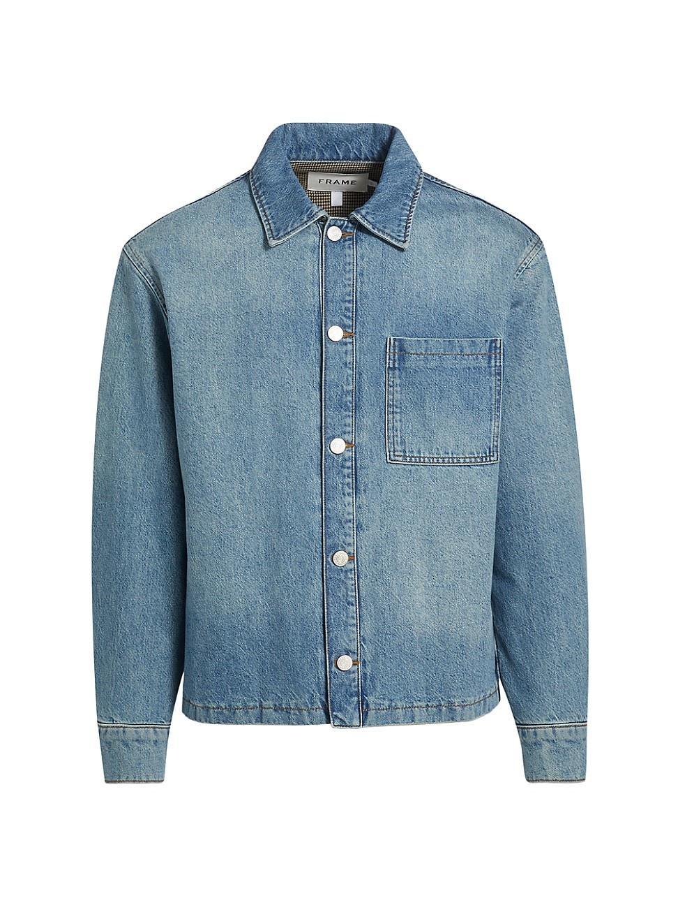 Mens Denim Shirt Jacket Product Image