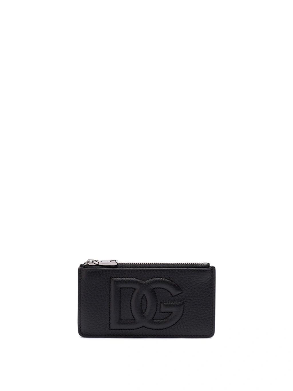 Card Holder In Black Product Image