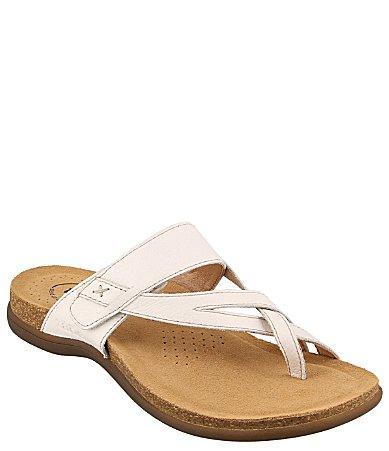 Taos Footwear Perfect Leather Toe Loop Thong Adjustable Sandals Product Image