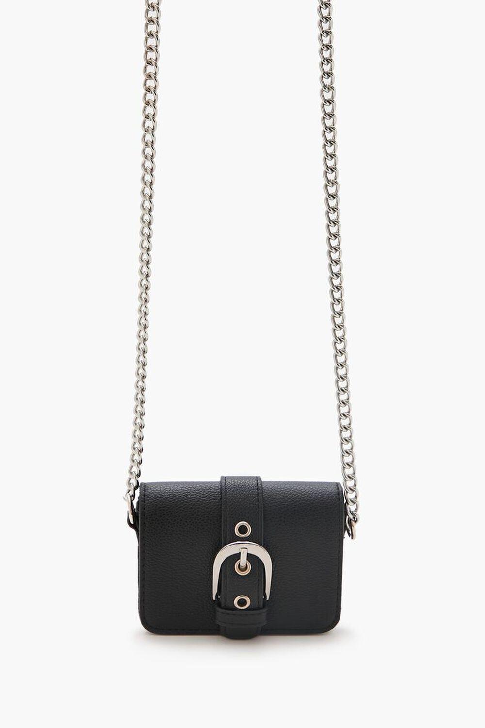 Buckled Faux Leather Crossbody Bag | Forever 21 Product Image