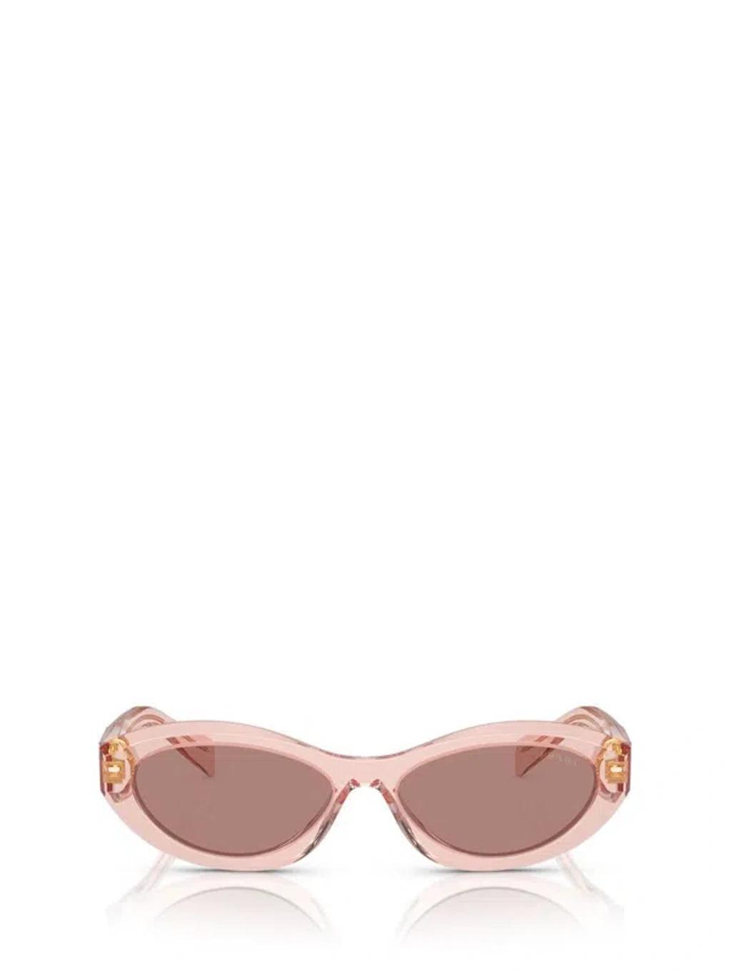 Pr26zs Symbole 19q10d Rosa Sunglasses In Transparent Peach Product Image