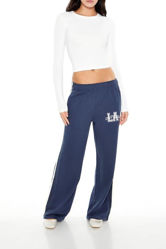 Embroidered LA Mid-Rise Pants | Forever 21 Product Image