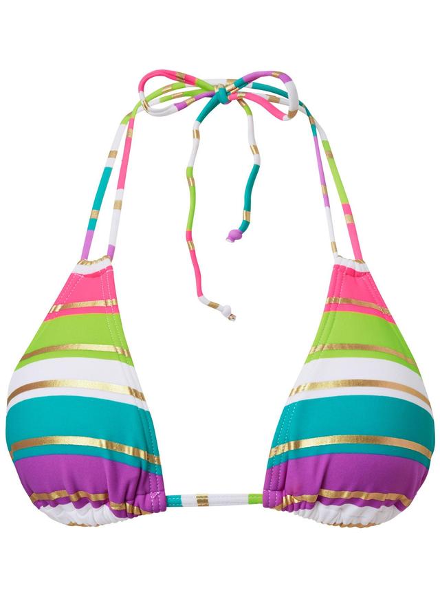 Strappy Triangle Bikini Top - Sun Setting Product Image