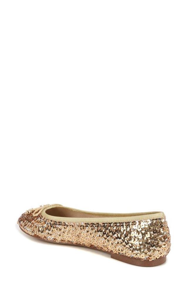 SAM EDELMAN Felicia Ballet Flat In Gold Product Image