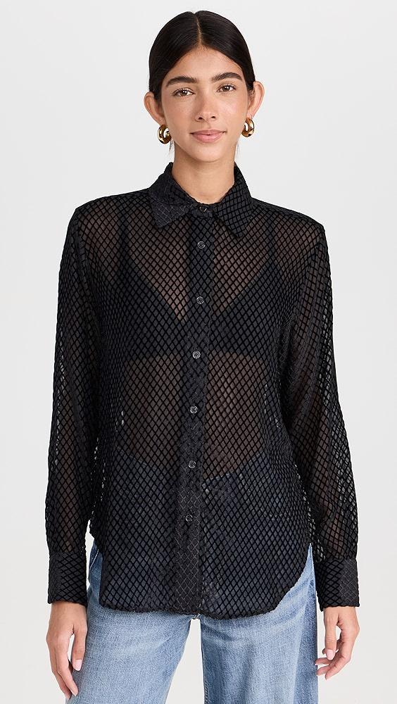 rag & bone Lila Burnout Shirt | Shopbop Product Image