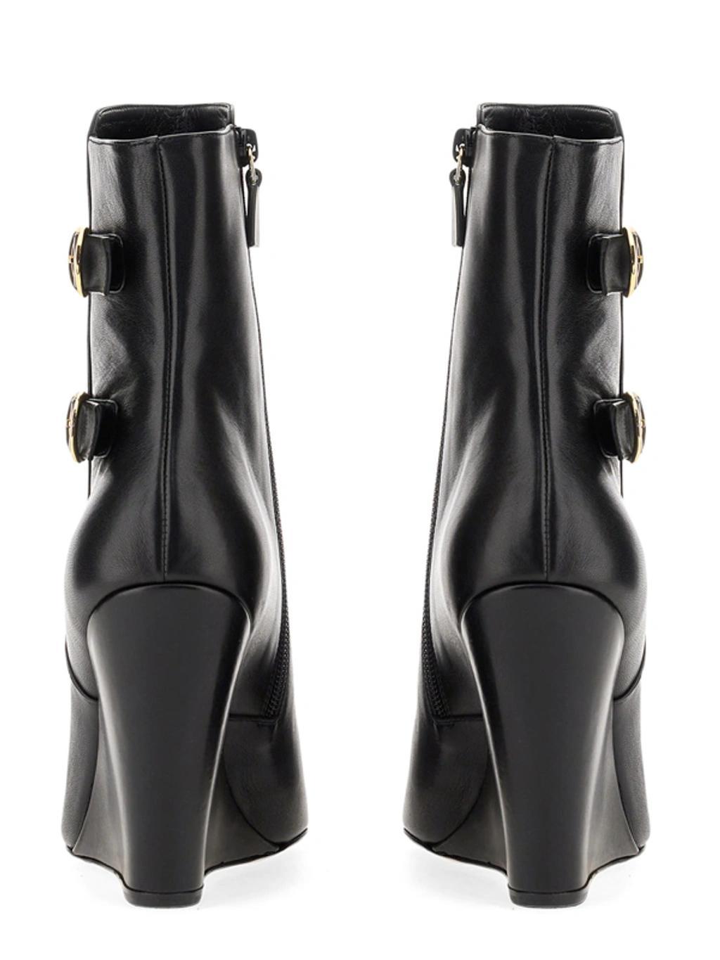 Saloon 100 Wedge Boot In Black Product Image