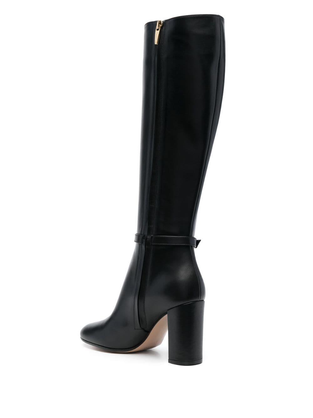 Ribbon 85mm leather boots Product Image