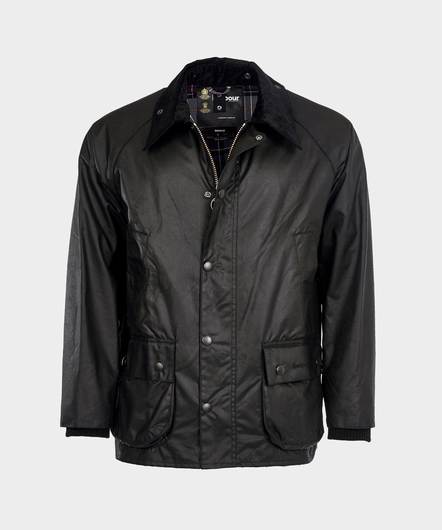 Barbour Classic Bedale Wax Jacket in Black Product Image