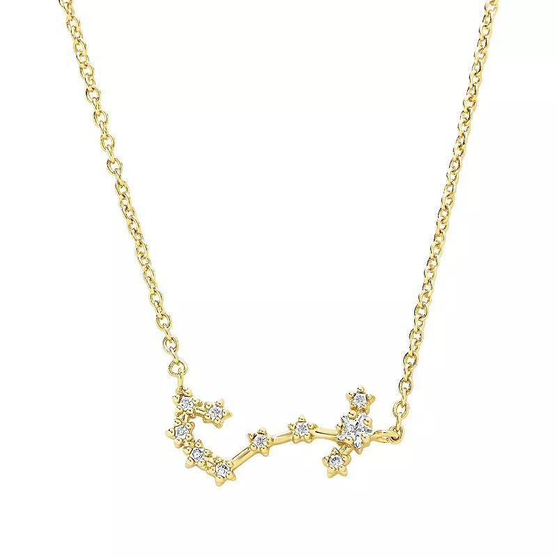 MC Collective Cubic Zirconia Constellation Necklace, Womens, 14k Gold Tone Sagittar Product Image