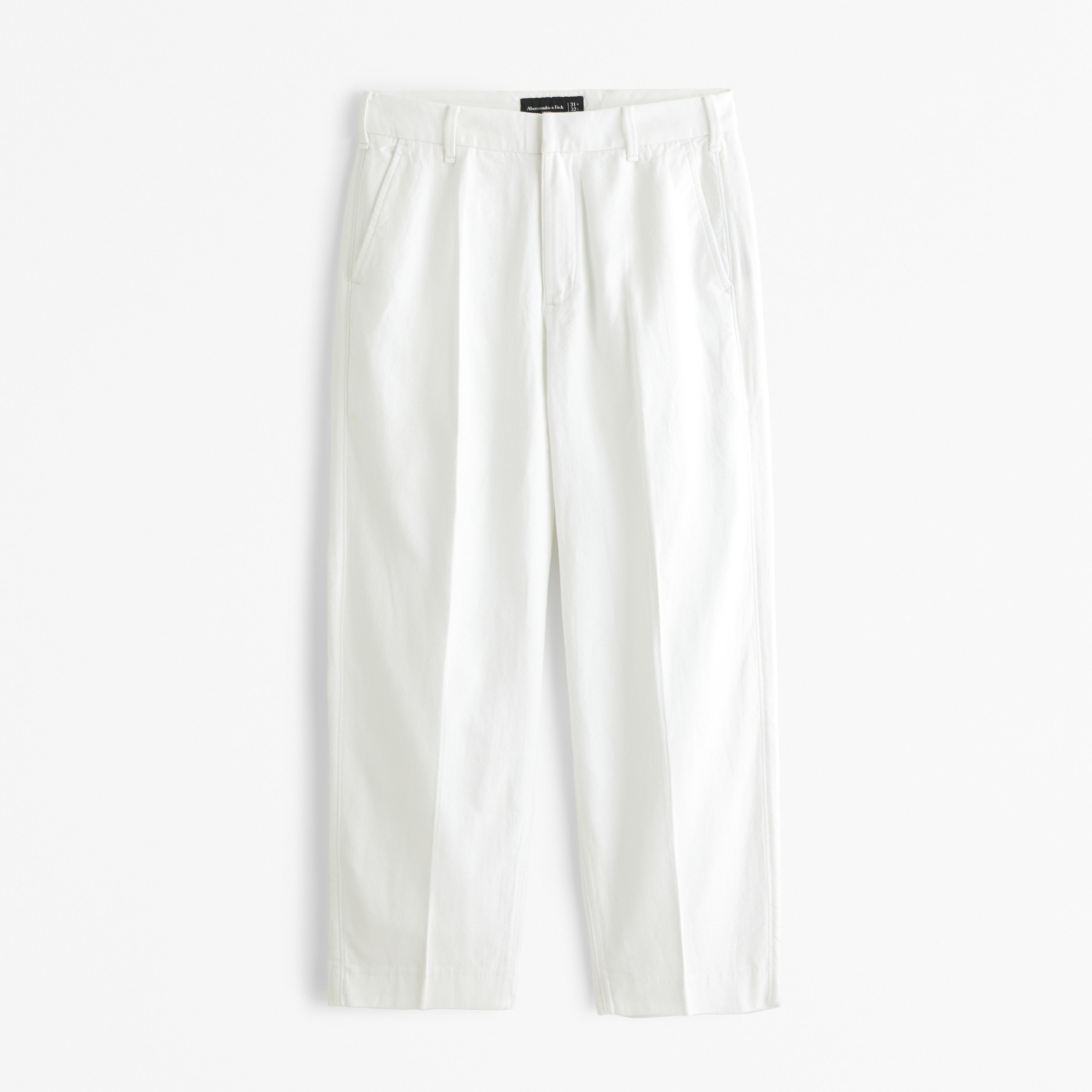 Baggy Linen-Blend Trouser Product Image