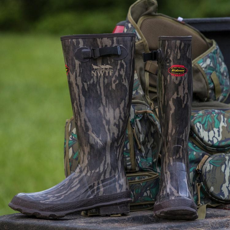 SALE Lacrosse® Men's Grange 18" NWTF Mossy Oak Original Bottomland Rubber Boots Product Image