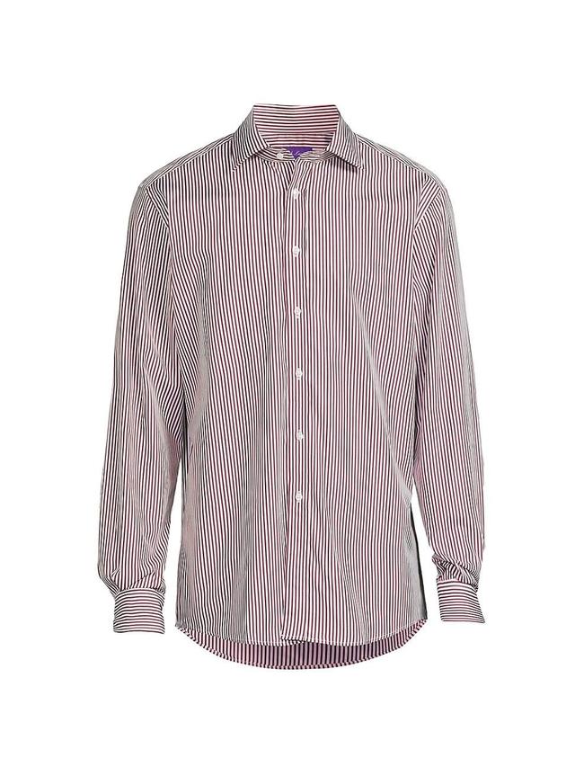 Mens Stripe Poplin Cotton Shirt Product Image