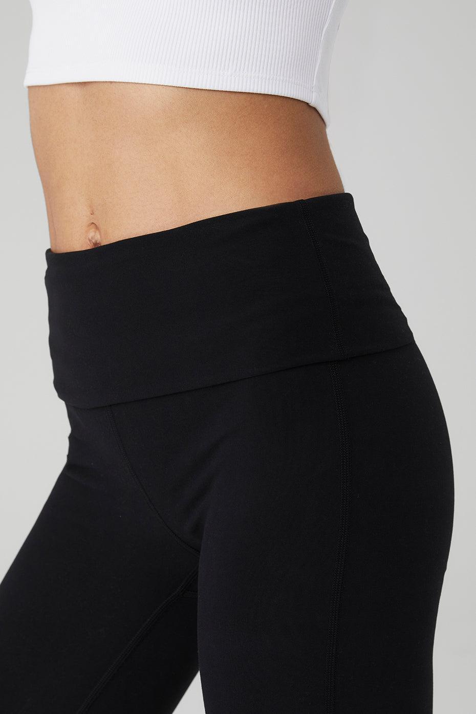 Alosoft Foldover Bootcut Legging - Black Female Product Image