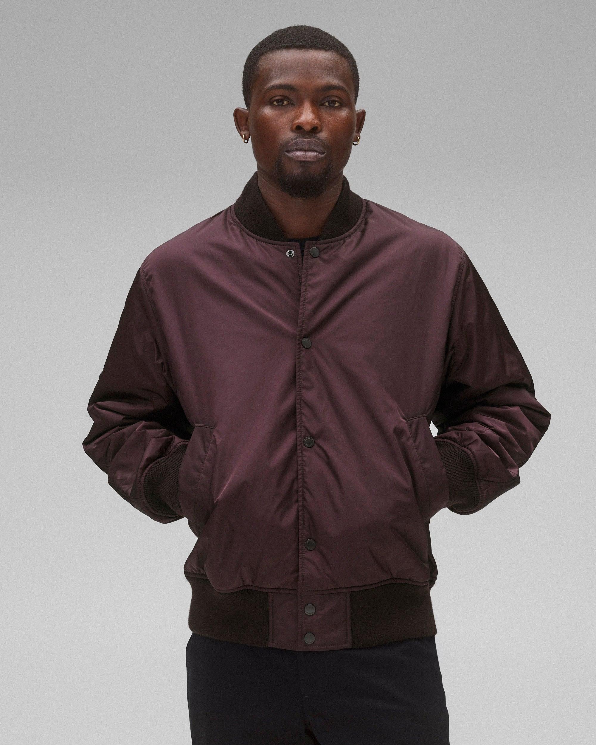 Econyl Satin Nylon Stadium Jacket Male Product Image