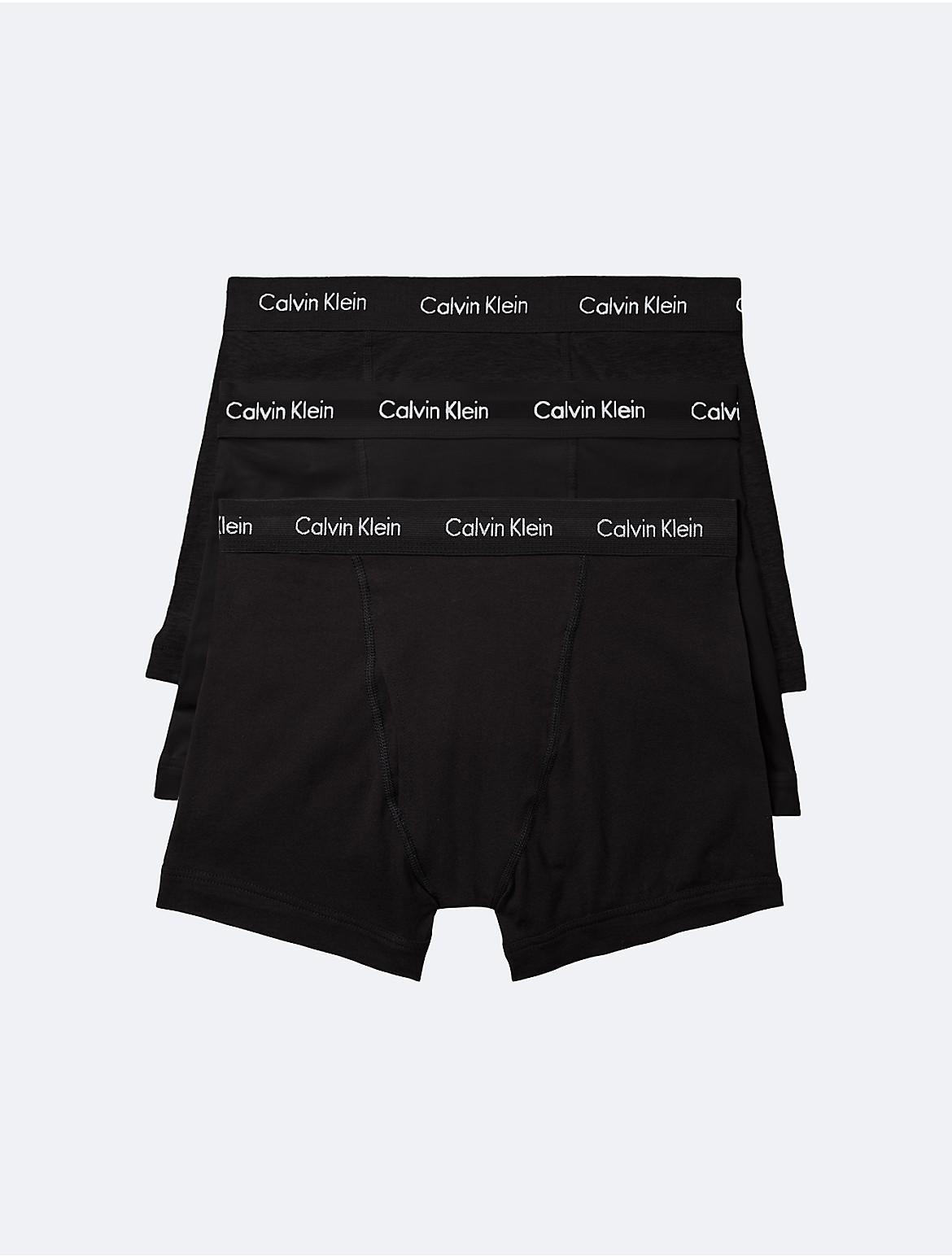 Calvin Klein Mens Cotton Stretch 3 Pack Trunk - Black - M Product Image