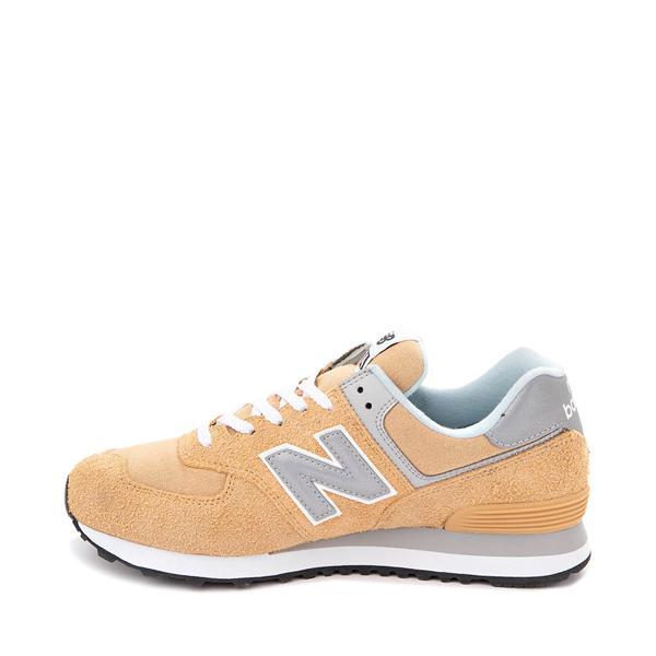 Mens New Balance 574 Athletic Shoe - Yellow / Gray Product Image