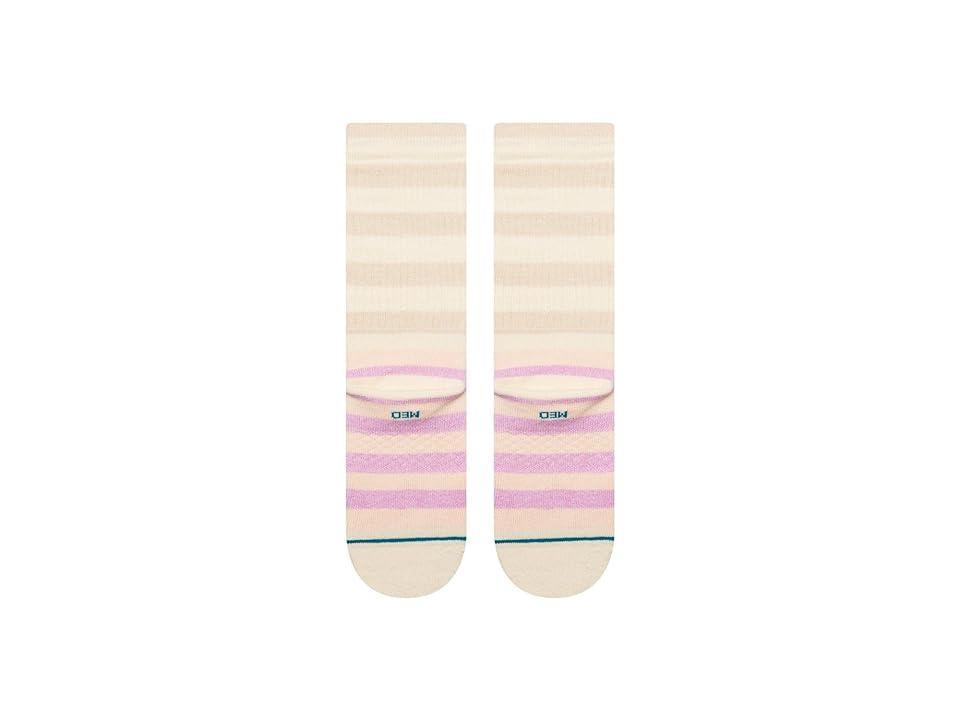 Stance Sherbert Crew (Oatmeal Heather) Women's Crew Cut Socks Shoes Product Image