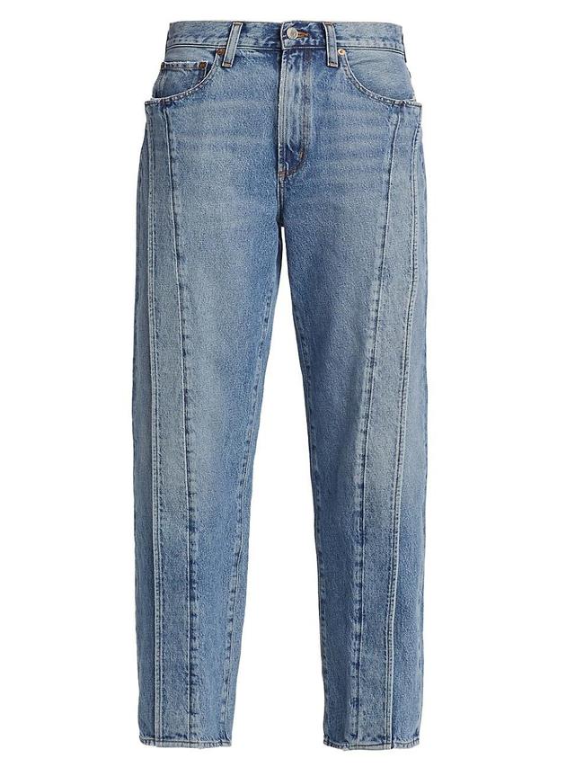 Womens The Fold High-Rise Straight Jeans Product Image