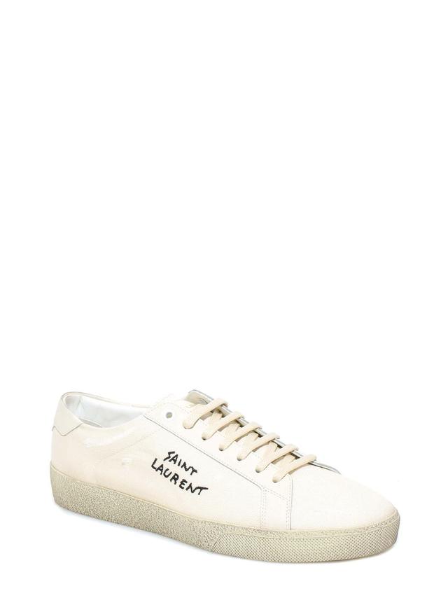 Men's Sl/06 Canvas Embroidered Logo Sneakers In White Product Image