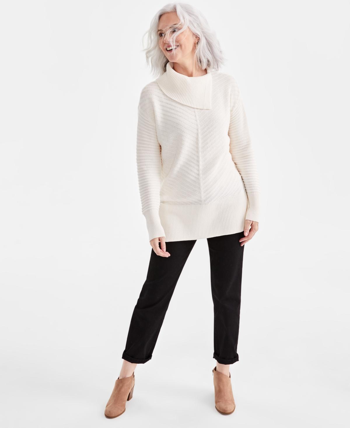 Style & Co Womens Envelope-Neck Tunic Sweater, Created for Macys Product Image