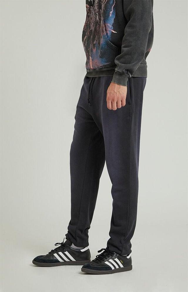 Mens Acid Wash Fleece Sweatpants Product Image