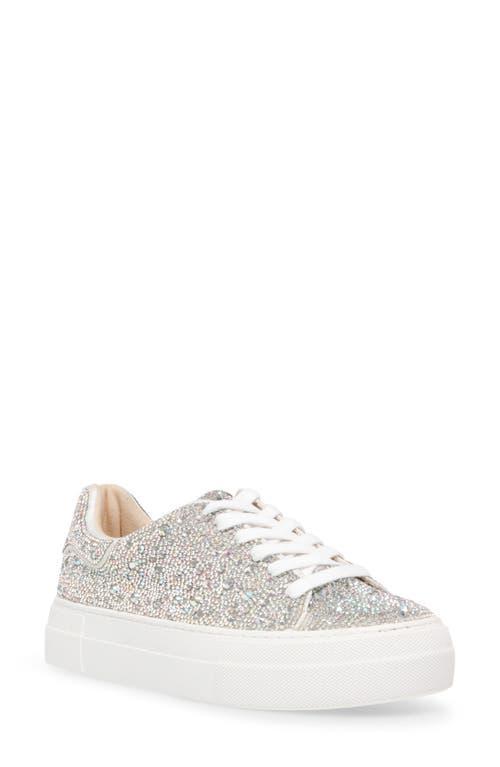 Betsey Johnson Sidny Crystal Pav Platform Sneaker Product Image