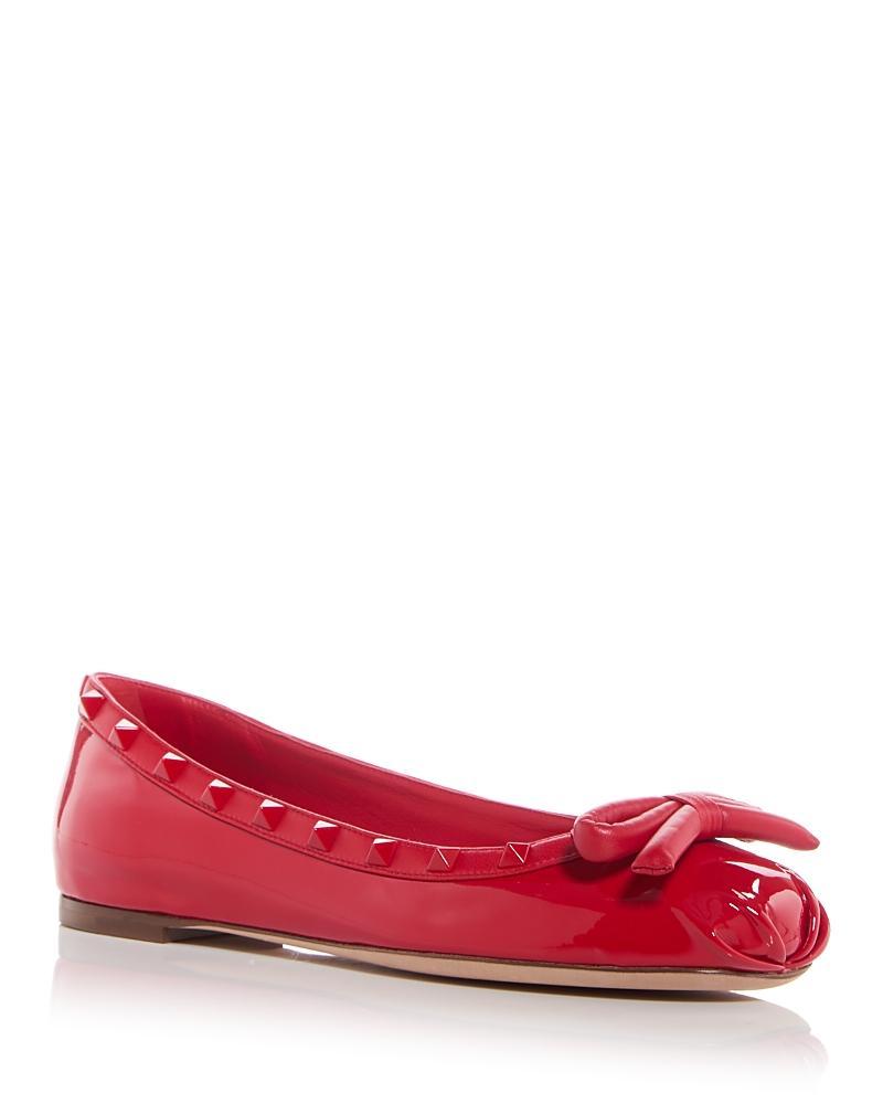 Valentino Garavani Womens Rockstud Ballet Flats Product Image