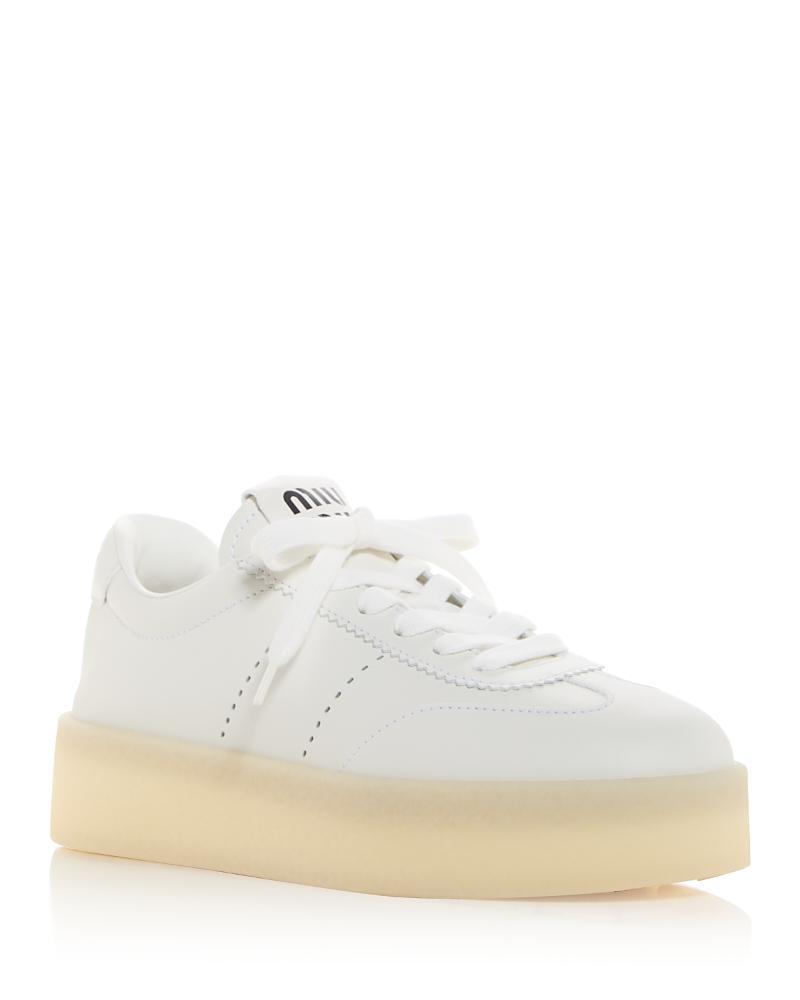 Miu Miu Womens Low Top Platform Sneakers product image