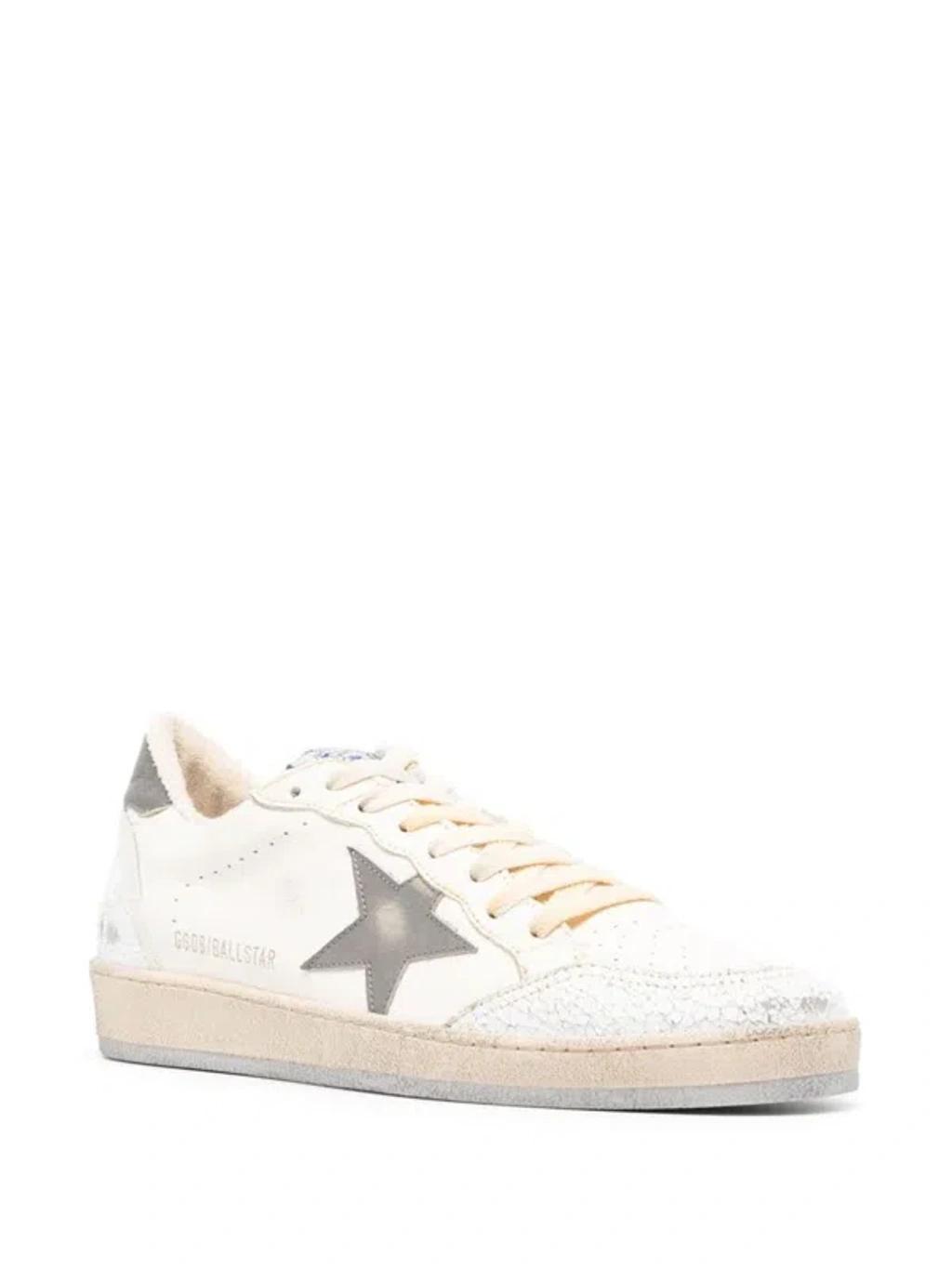 Ball Star Leather Sneakers In White Product Image