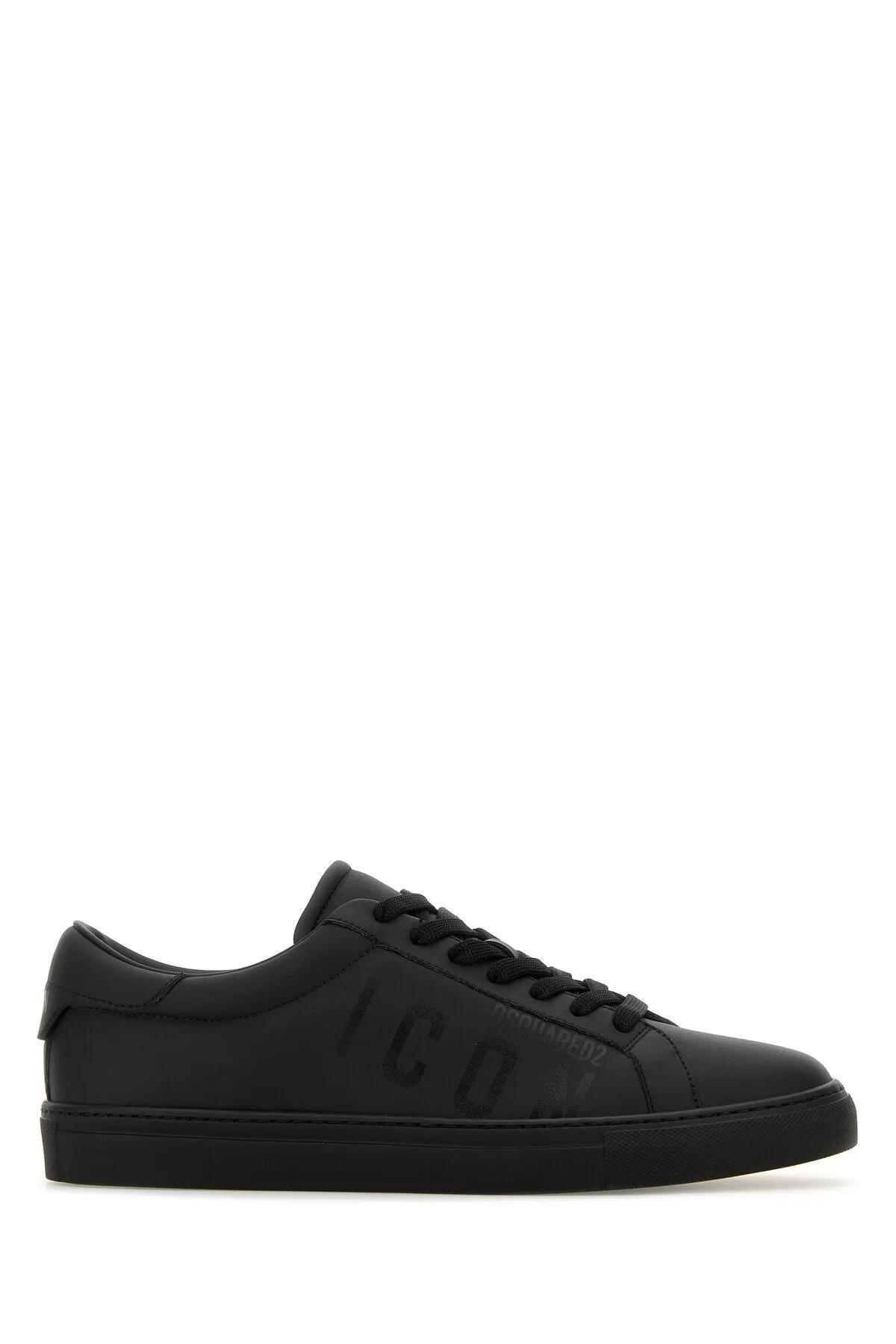 DSQUARED2 Cassetta Logo Printed Low In Black Product Image