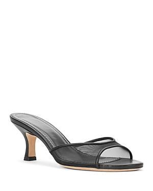 Staud Womens Brigitte Mesh Mid Heel Sandals Product Image