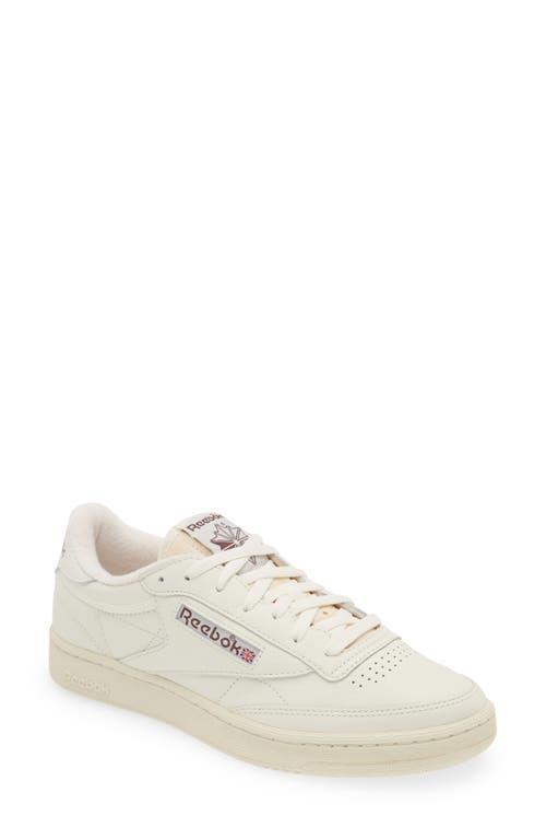 Reebok Mens Reebok Club C 85 Vintage - Mens Running Shoes White/Maroon Product Image