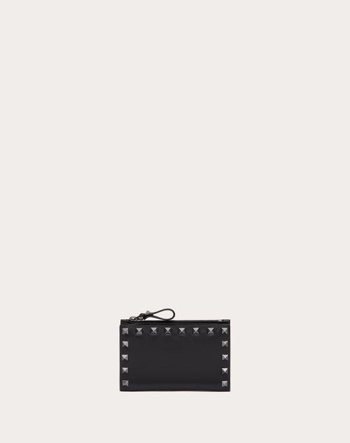 ROCKSTUD CALFSKIN CARDHOLDER WITH ZIP Product Image