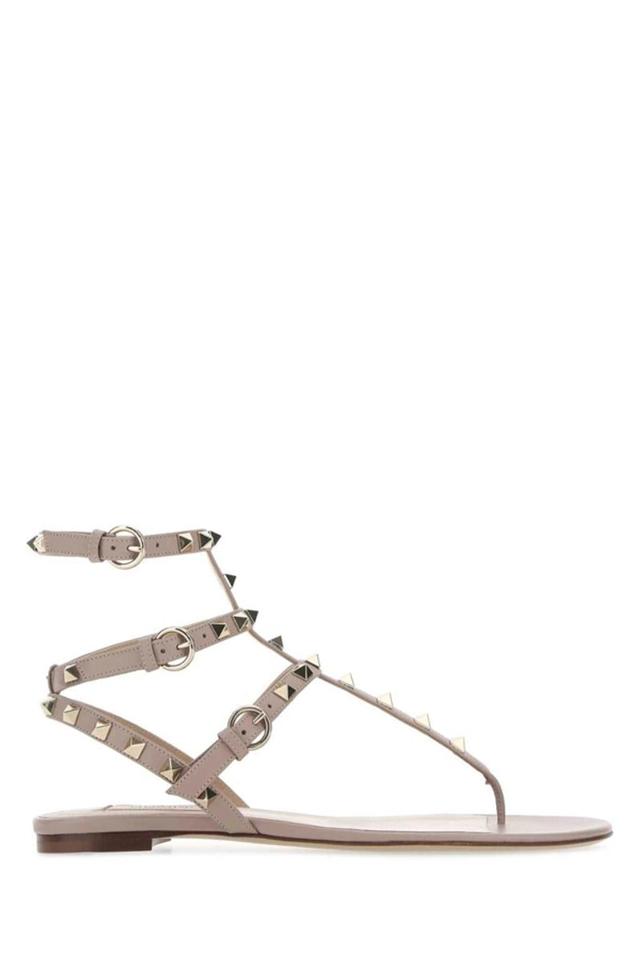 Rockstud Ankle Strap Sandals In Multicolor Product Image