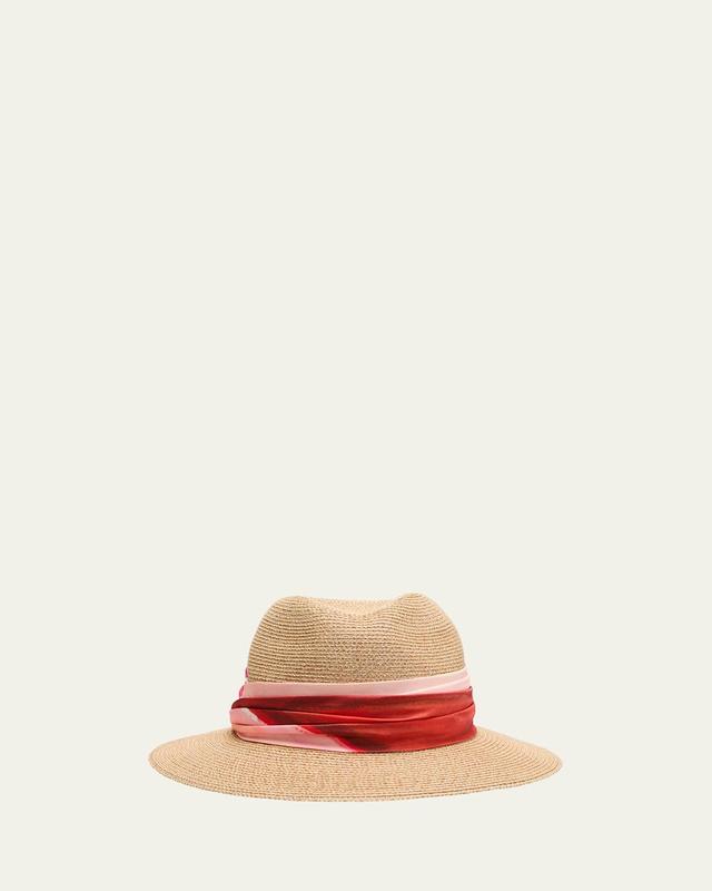 Womens Lillian Packable Straw Fedora Product Image