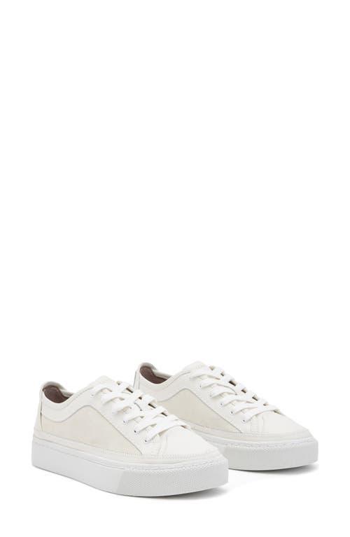 Milla Leather Chunky Sole Sneakers In White Product Image