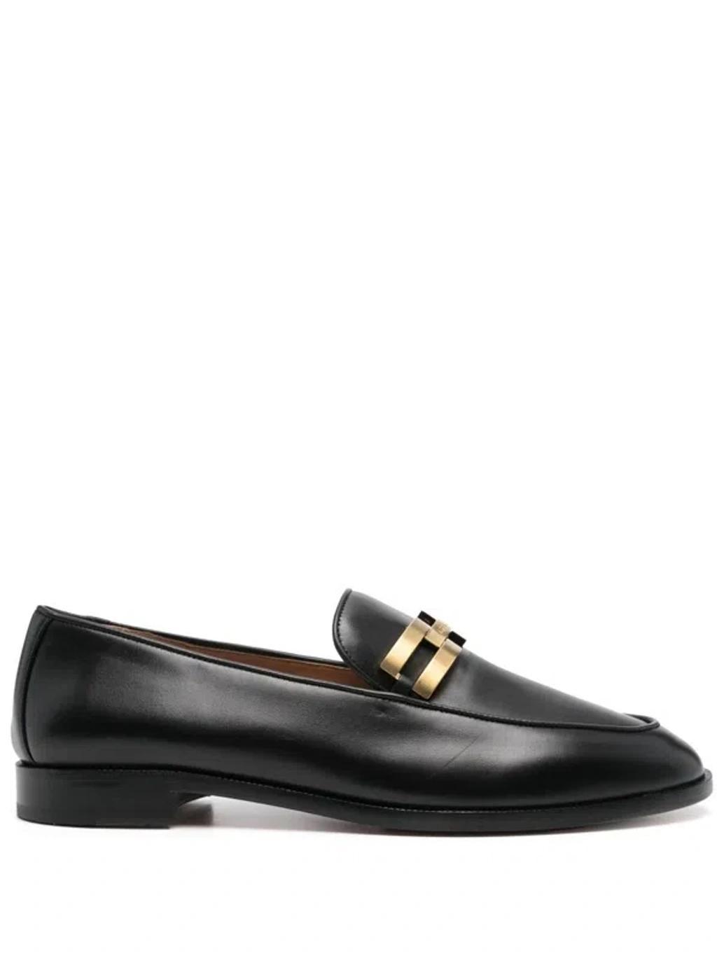 AQUAZZURA Brandi Leather Loafers In Brown Product Image