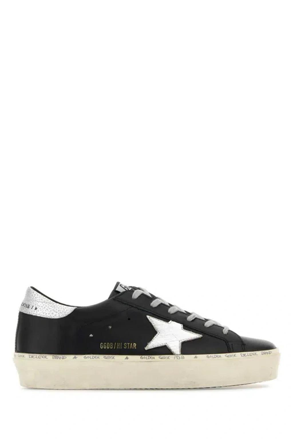 Hi Star Leather Sneaker In Black Product Image