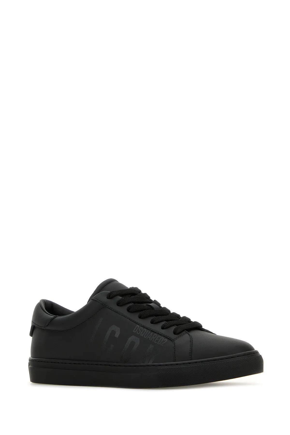 DSQUARED2 Cassetta Logo Printed Low In Black Product Image