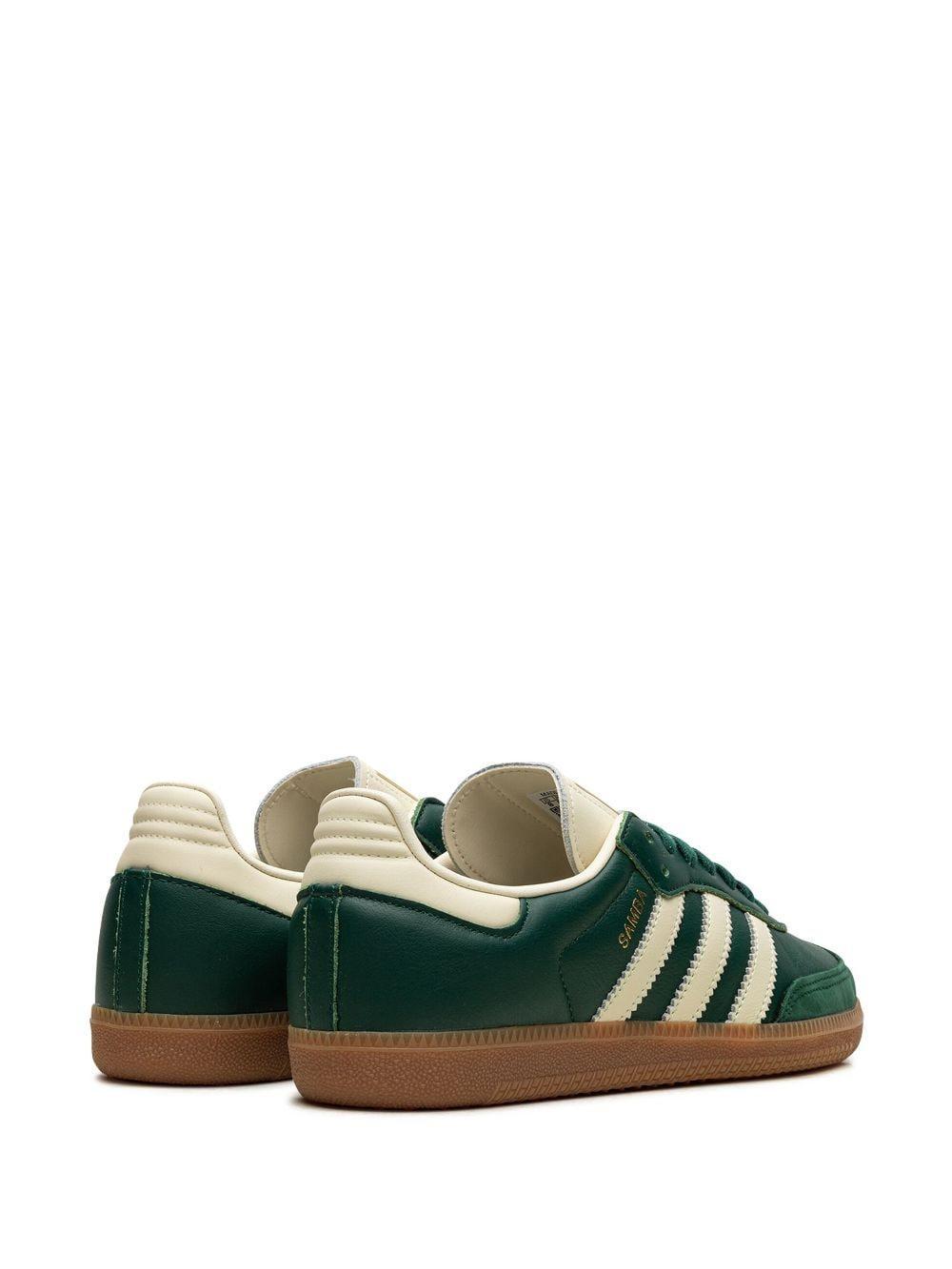 ADIDAS ORIGINALS Adidas Womens Collegiate Green Cream W Samba Og Logo-embellished Leather Low-top Trainers Product Image