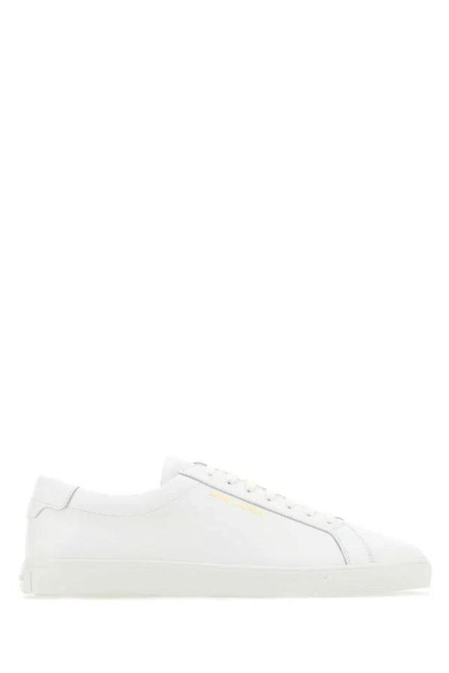 White Leather Andy Sneakers Product Image